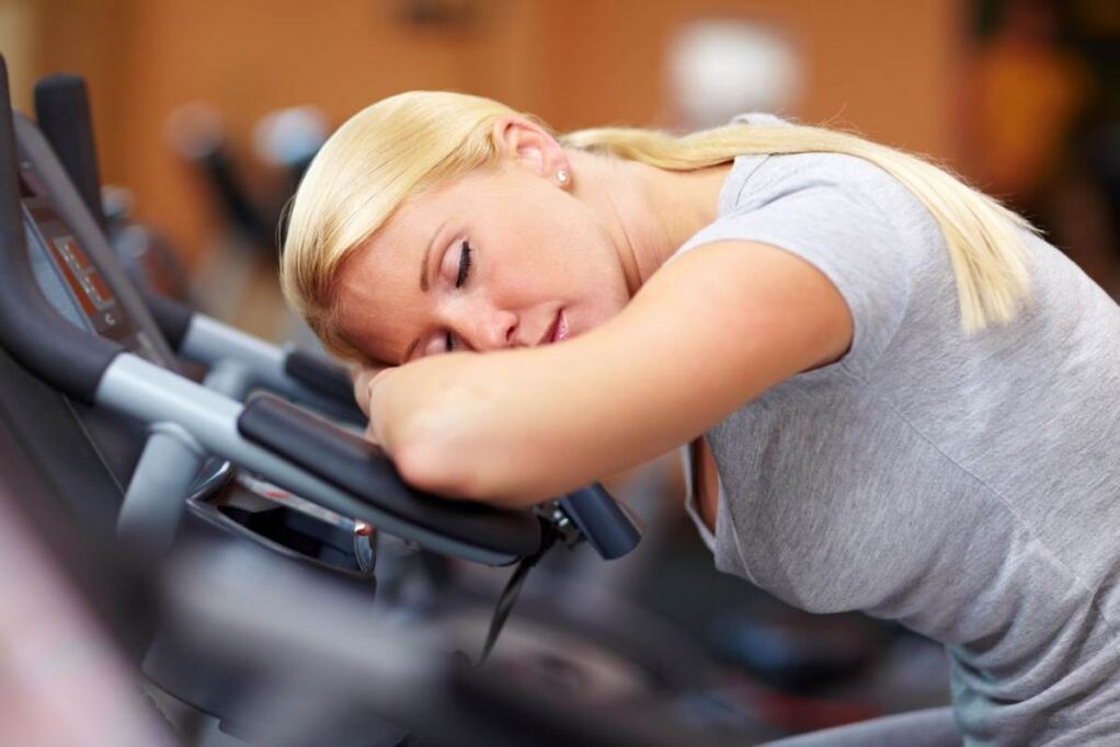 The girl is tired